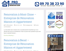 Tablet Screenshot of pro-renovation.fr